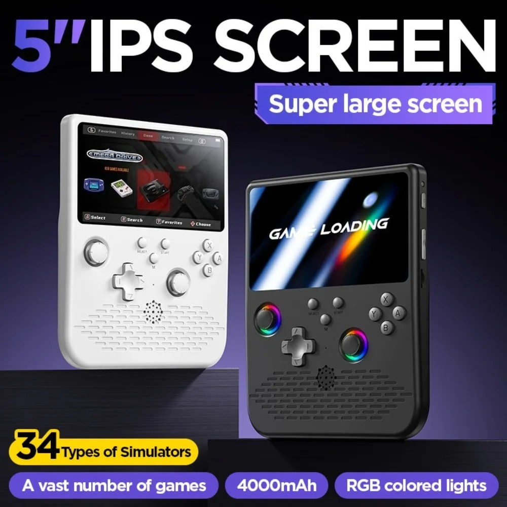 Retro Gaming Xbox 360 - เครื่องเล่นเกมพกพา H5 หน้าจอ 5 นิ้ว, เครื่องเล่นเกมย้อนยุคแบบพกพาพร้อมหน่วยความจำ