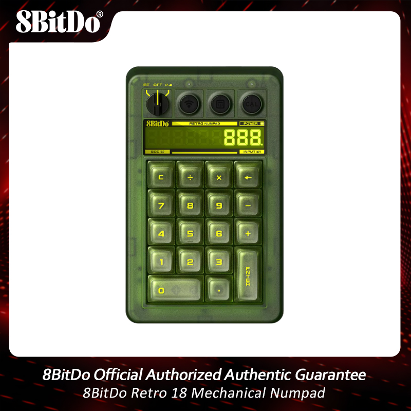 Retro Gaming Xbox - 8BitDo Retro 18 แป้นตัวเลขแบบกลไก เชื่อมต่อ BT