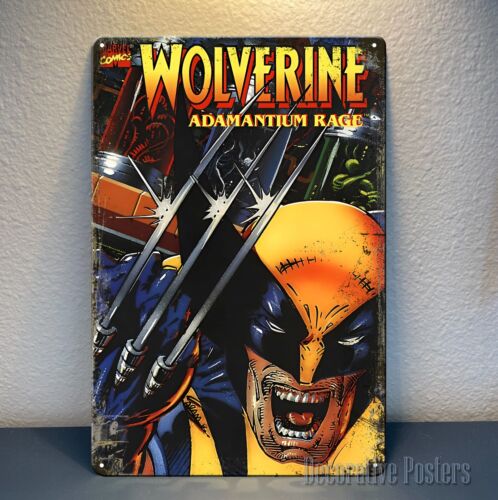 Retro Gaming Video - โปสเตอร์โลหะวิดีโอเกมแนวเรโทร Adamantium - ขนาด 8x12 นิ้ว