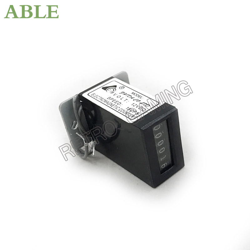 Retro Gaming Store - 2Pcs เหรียญเคาน์เตอร์เมตร Mechanical จอแสดงผล 6 หลัก