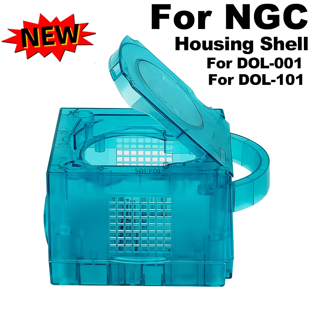 Retro Gaming Setup - Ice Blue เปลี่ยนสําหรับ Gamecube Shell โปร่งใสเปลือกหอยสําหรับ