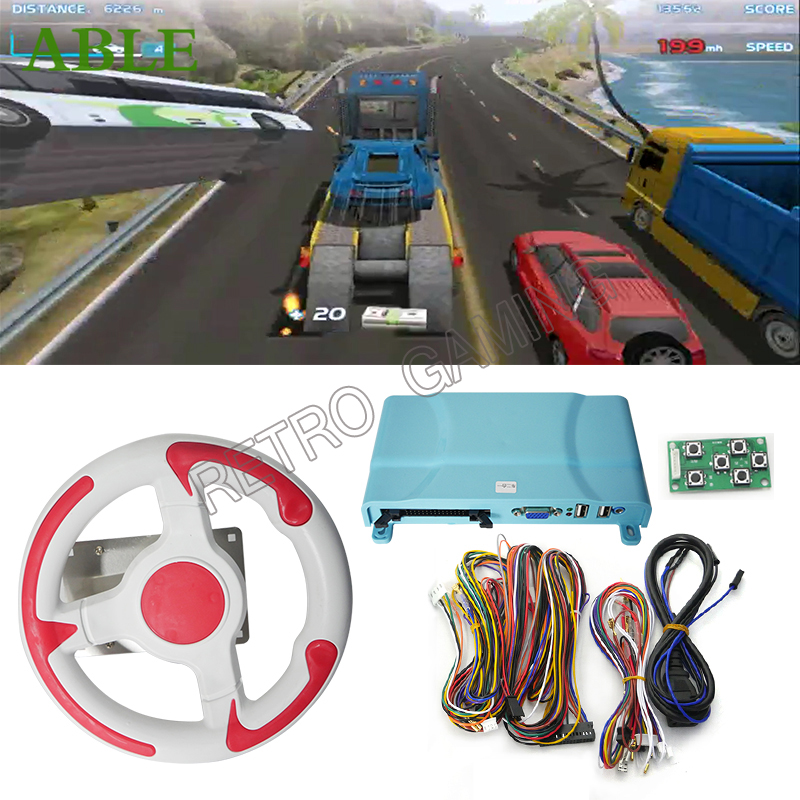 Retro Gaming Store - รถแข่งของเล่นรถแข่งความเร็วบ้าเกมเมนบอร์ด Setir Mobil สำหรับเด็กอาเขตจำลองตั๋ววิดีโอเกมเครื่อง