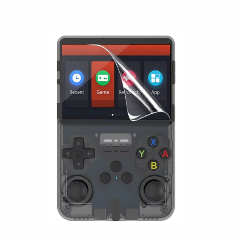 Retro Gaming R36S - 3 ชิ้น TPU ฟิล์มกันรอยหน้าจอป้องกันสำหรับ R36S/R36H/R36 โปรคอนโซลเกมมือถือย้อนยุคอุปกรณ์ป้องกัน