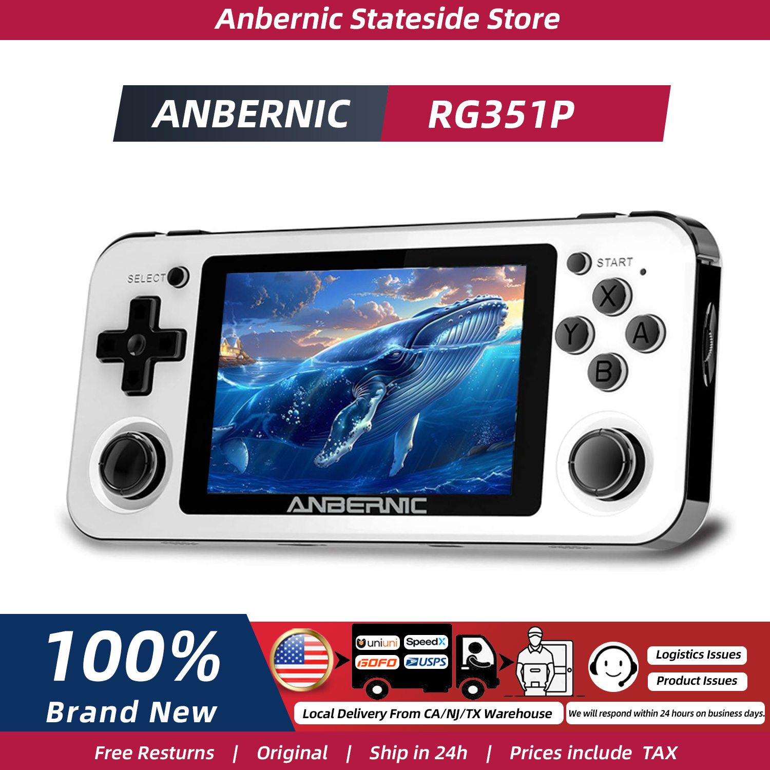 เครื่องเล่นเกมพกพา ANBERNIC RG - Retro Gaming Device บทวิจารณ์และราคา