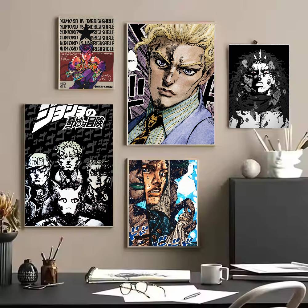 โปสเตอร์อนิเมะยอดนิยม JoJo B-B - Retro Gaming Wallpaper บทวิจารณ์และราคา