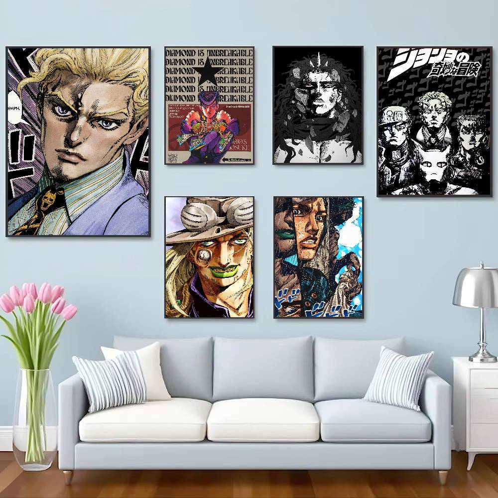 โปสเตอร์อนิเมะยอดนิยม JoJo B-B - Retro Gaming Wallpaper บทวิจารณ์และราคา