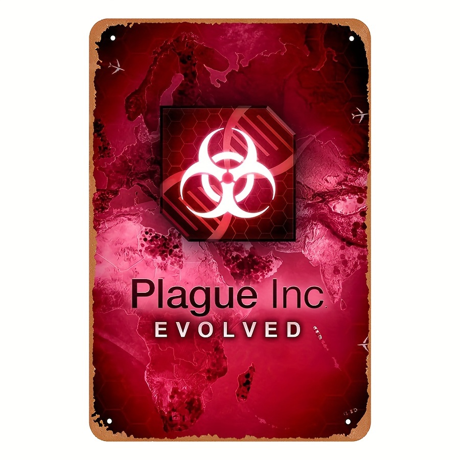 ป้ายโลหะสไตล์วินเทจ Plague Inc - Game Retro Gaming บทวิจารณ์และราคา