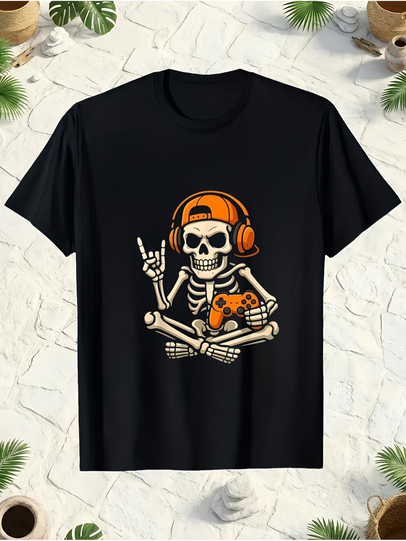 เสื้อยืดพิมพ์ลายหัวกะโหลกสำหรั - Retro Gaming Icons บทวิจารณ์และราคา
