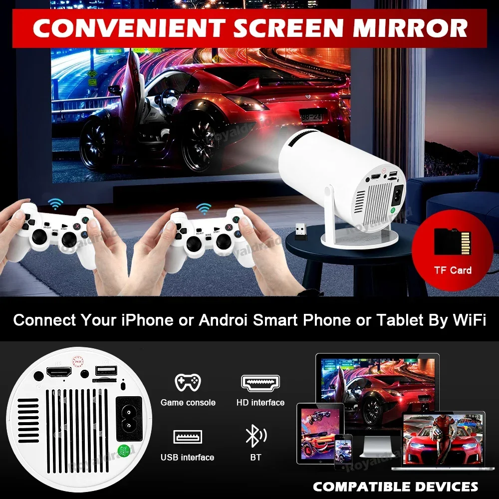 โปรเจคเตอร์เกมพกพา P90 Max พร้ - Retro Gaming With Projector บทวิจารณ์และราคา