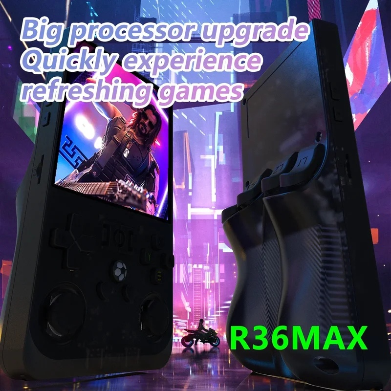 เครื่องเล่นเกมพกพา 128G R36MAX - Retro Gaming R36S บทวิจารณ์และราคา