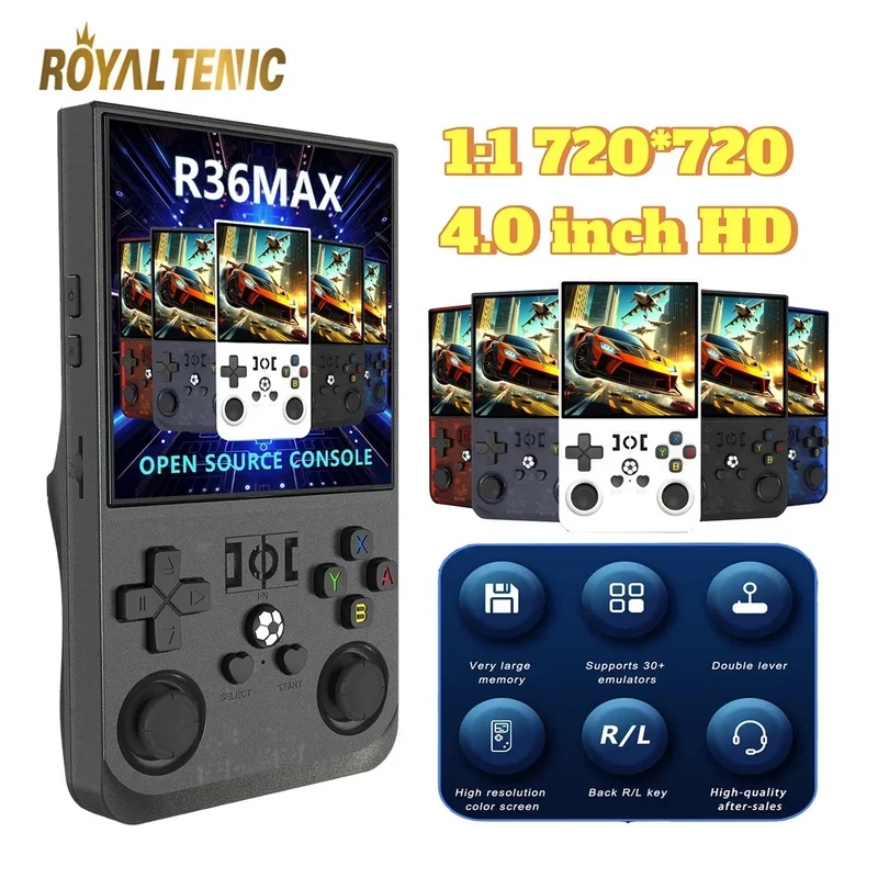 เครื่องเล่นเกมพกพา 128G R36MAX - Retro Gaming R36S บทวิจารณ์และราคา