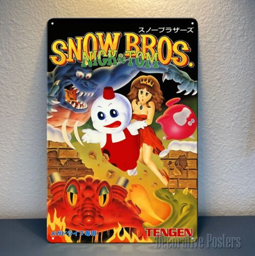 ป้ายโลหะวิดีโอเกมสโนว์บราเธอร์ - Retro Gaming Video บทวิจารณ์และราคา