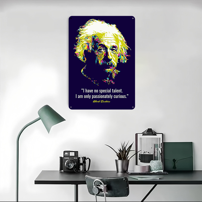 โปสเตอร์โลหะคำคมอัลเบิร์ต ไอน์ - Retro Gaming Quotes บทวิจารณ์และราคา