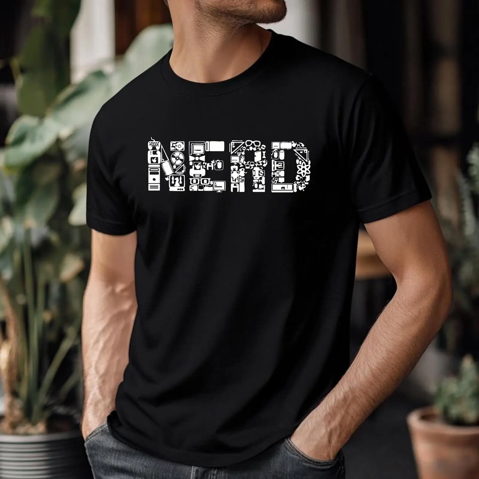 เสื้อยืด Retro Tech Nerd ลายไอ - Retro Gaming Icons บทวิจารณ์และราคา
