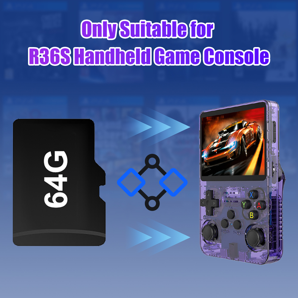 64G เกม TF Card สําหรับ R36S ว - Retro Gaming R36S บทวิจารณ์และราคา