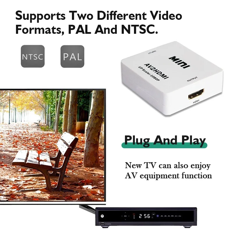 AV RCA to HDMI Converter 1080P - Retro Gaming With Projector บทวิจารณ์และราคา