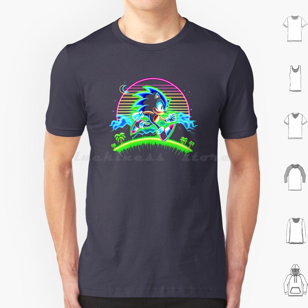 เสื้อยืดนีออน ผู้ชาย ผู้หญิง เ - Retro Gaming Icons บทวิจารณ์และราคา