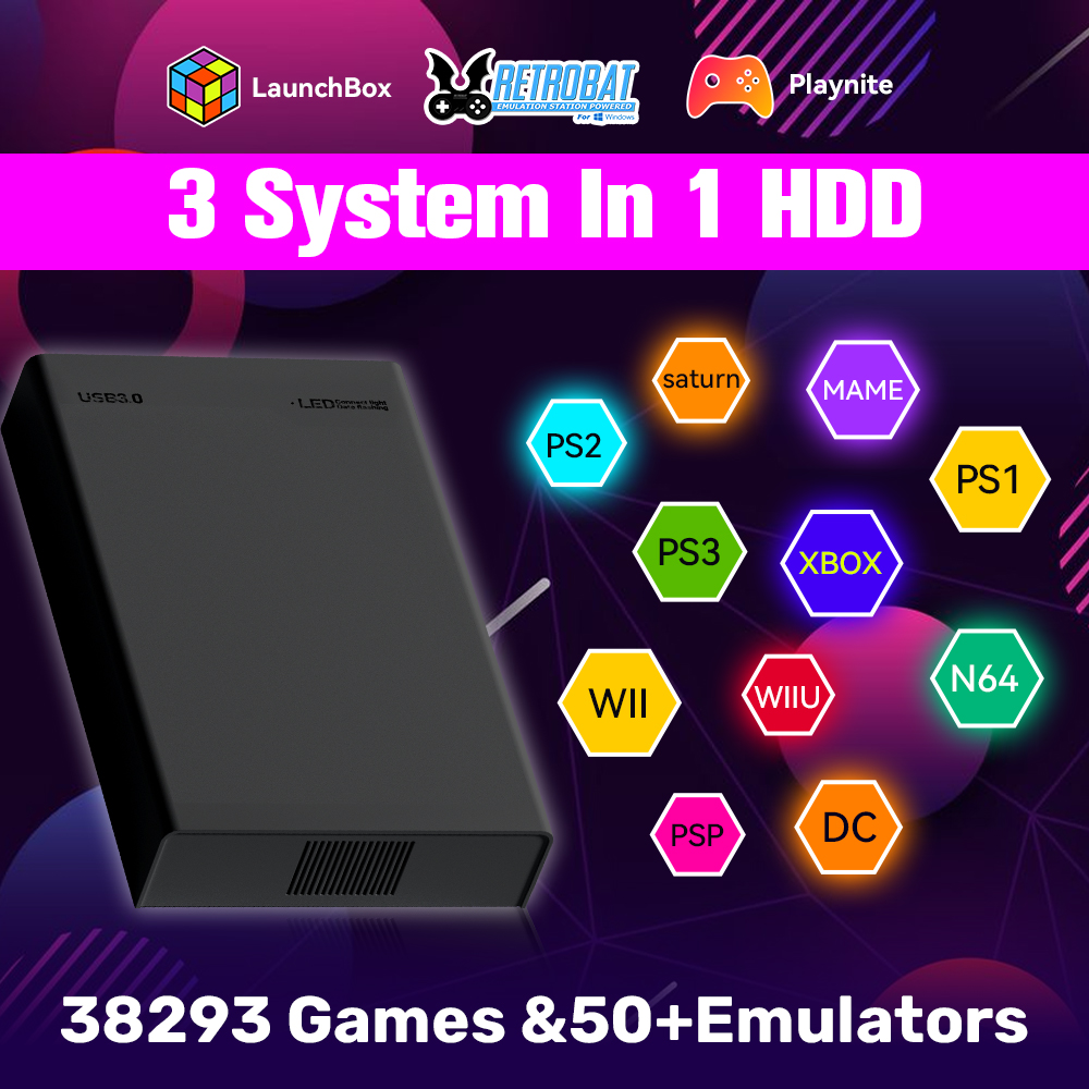 500G Retro Gaming HDD คอนโซลวิ - Retro Gaming Xbox บทวิจารณ์และราคา