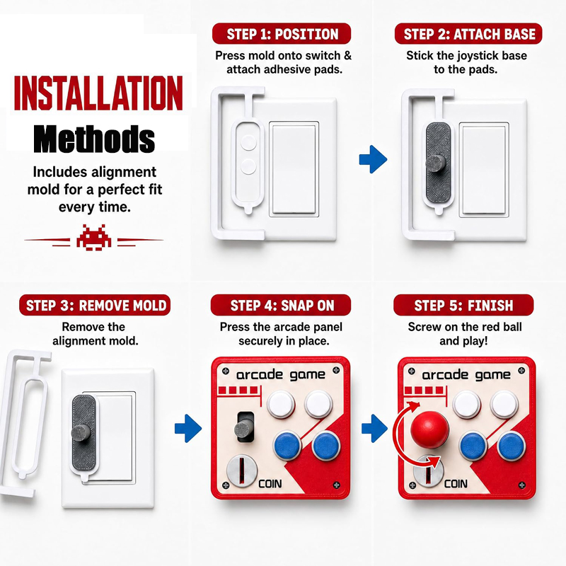 ฝาครอบสวิตช์ไฟแบบไม่ต้องเจาะ แ - Game Retro Gaming บทวิจารณ์และราคา
