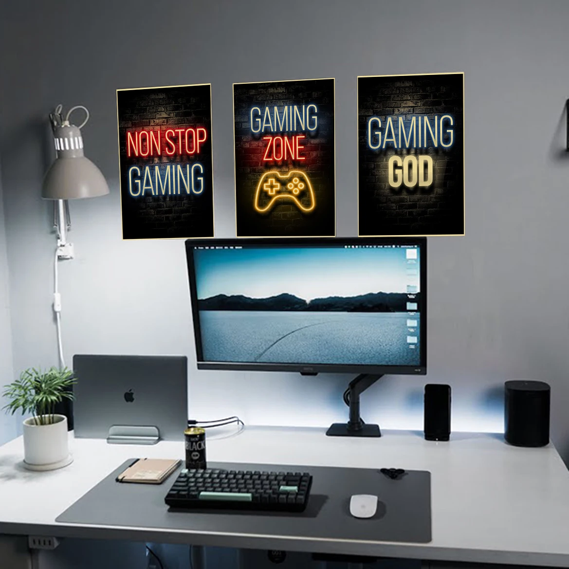 โปสเตอร์เกม ภาพพิมพ์กระดาษคราฟ - Retro Gaming Wallpaper บทวิจารณ์และราคา