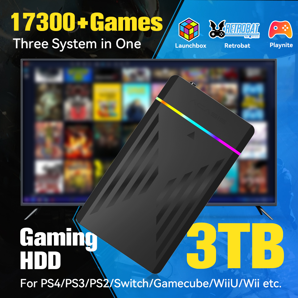 3TB แบบพกพา HDD LaunchBox/Retr - Retro Gaming Device บทวิจารณ์และราคา